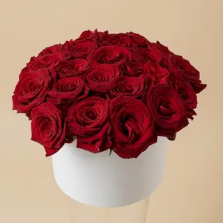 Grande Boîte De Roses Rouges 50 Pièces
