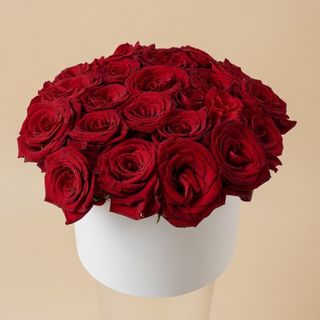 Grande Boîte De Roses Rouges 50 Pièces