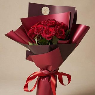 Bouquet 10 rose rouge