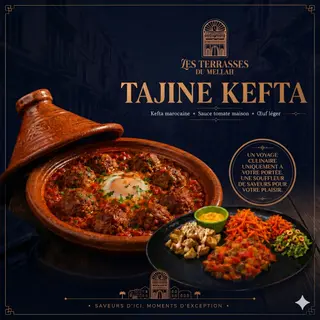 Tajine Kefta avec Salade du Jour