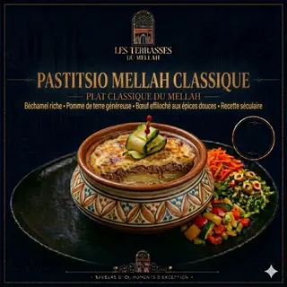 Pastitsio mellah Classique avec salade
