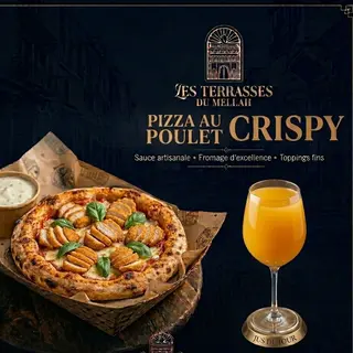 Pizza 1 persone crispy + jus fraiche