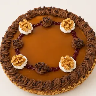 Gâteau Anniversaire Noix & Caramel ( 12 personnes )