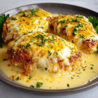 Suprême poulet gratiné