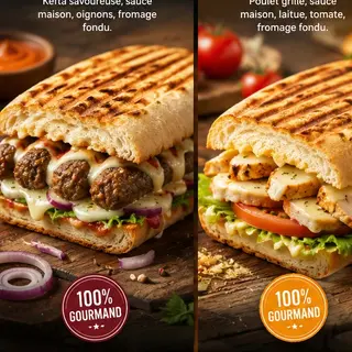 Panini viande hachée