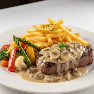 Filet Boeuf Crème Champignons