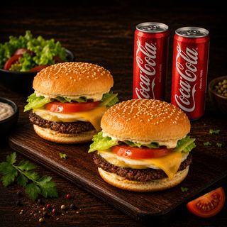 2 KING BURGERS MENU