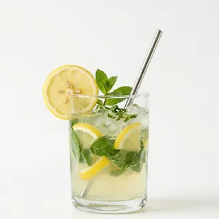 Jus de citron et menthe
