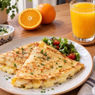 Crepe fromage+jus