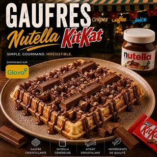 Gaufres Nutella KitKat