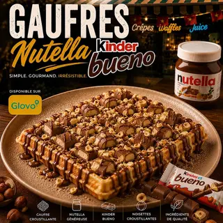Gaufres Nutella Kinder Bueno