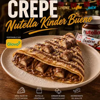 Crêpe Nutella Kinder Bueno