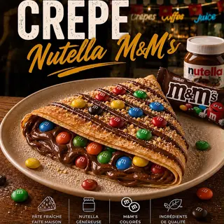 Crêpe Nutella M&M’s