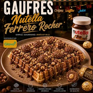 Gaufres Nutella Ferrero Rocher