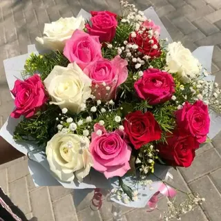 Élégance Florale – 15 Roses