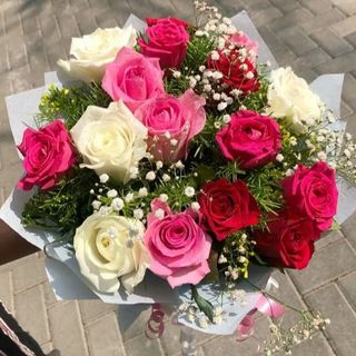 Élégance Florale – 15 Roses