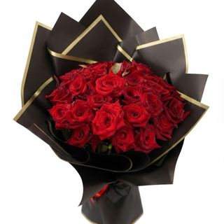 Bouquet de 25 Roses Rouges