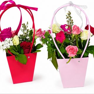Petit sac rose mélange