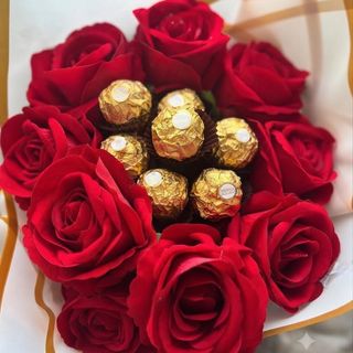 Choco- 10 Roses rouge Bundle