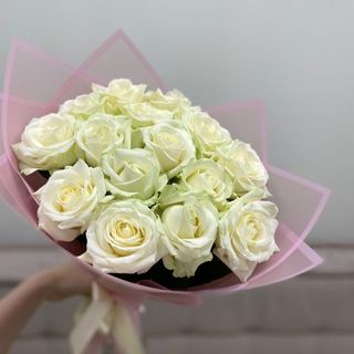 Bouquet 15 Roses Blanch