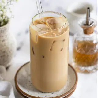 Iced latte noisette