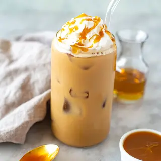 Iced latte caramel