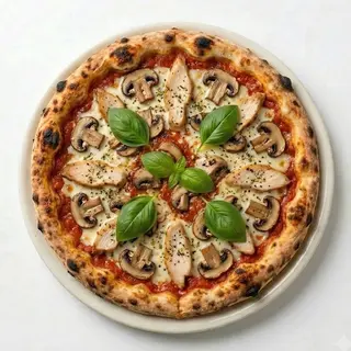 Pizza Poulet Champignons