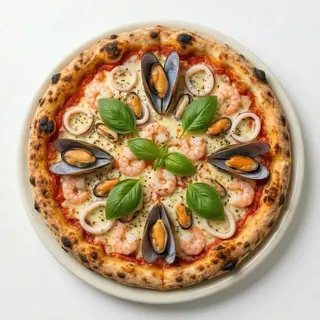 Pizza fruits de mer