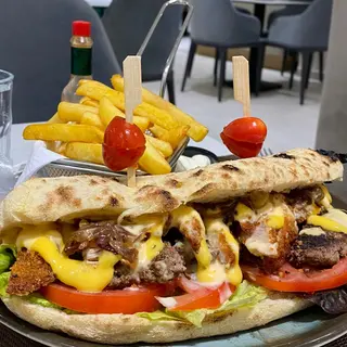 sandwich viande hachées