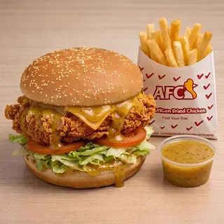 Chicken Burger Miel Moutarde