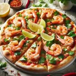 Pizza crevettes