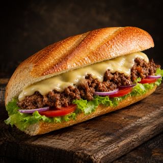 Sandwich viande hachée