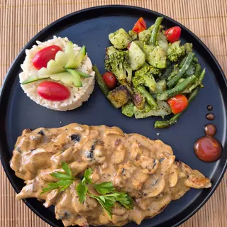 Émincé De Poulet À La Crème Et Aux Champignons
