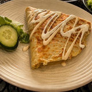 Crepe poulet champignons