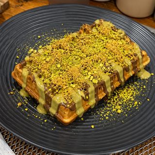Gaufre kuanafa pistache