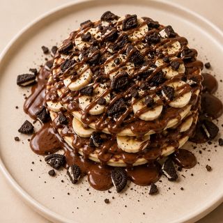 Pancake nutella banane oreo