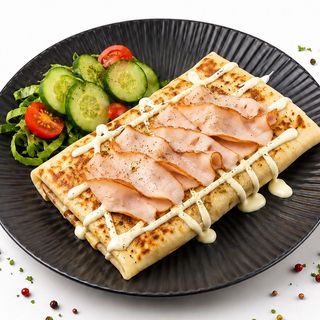 Crepe fromage charcuterie