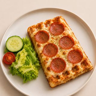 Gaufre pepperoni