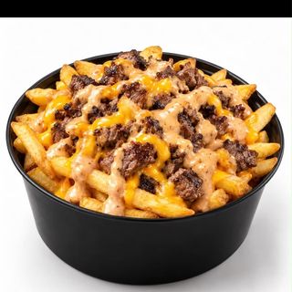 French fries beef