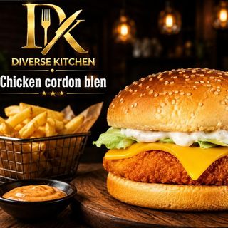 Chicken Burger cordon bleu