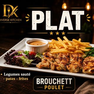 Plat Brouchett poulet