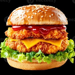 Double chicken burger