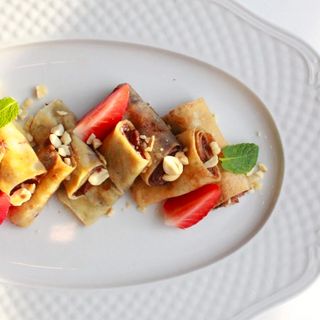 Clătite cu Nutella și nuci