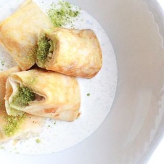 Clătite cu carne și smântână cu trufe