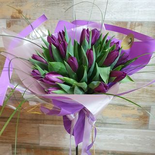 Buchet de 15 Lalele Violete