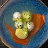 Supă cu chifteluțe de fileu de curcan cu legume