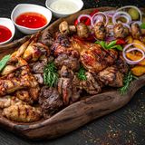 Platou cu carne pentru o companie mare