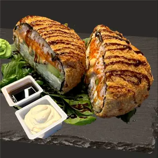 Burger Roll cu Somon