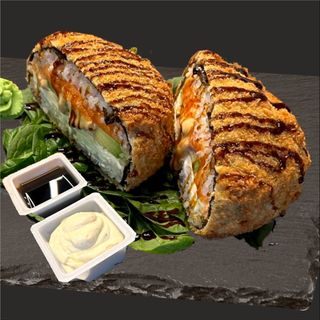 Burger roll cu somon