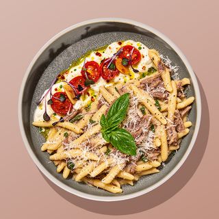 Paste calabreze cu rață gătită lent
